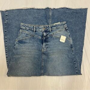 Free people we the free denim maxi skirt